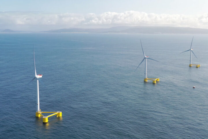 World's first semi-submersible floating offshore wind farm.