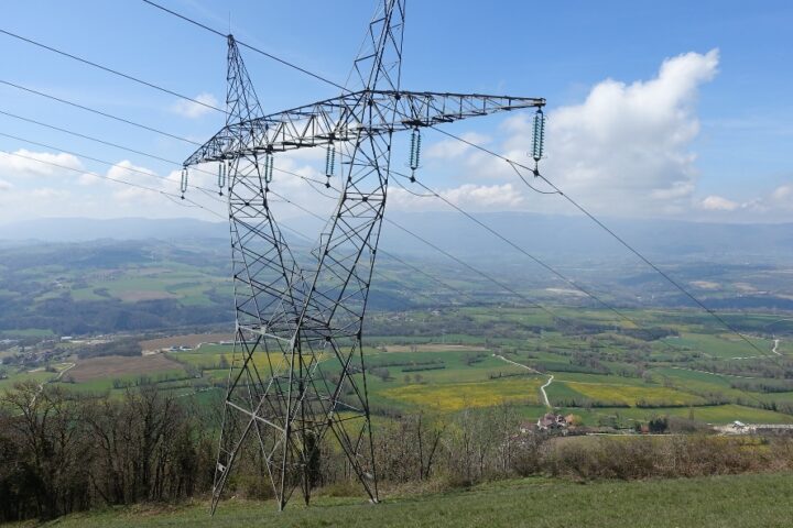 Power transmission tower.