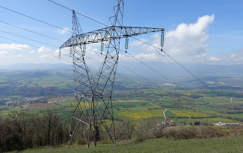 Power transmission tower.