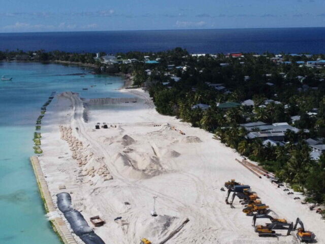 Work begins to protect Tuvalu from rising sea levels.