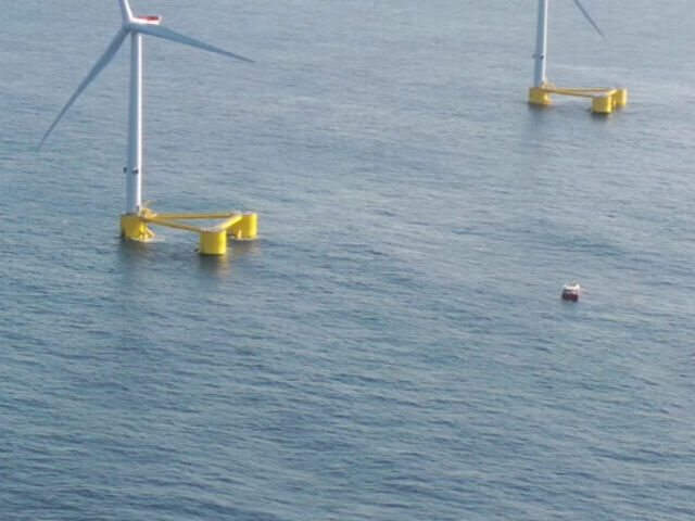 World's first semi-submersible floating offshore wind farm.