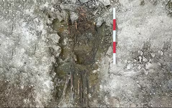 The human remains thought to be an individual living in the Roman settlement.