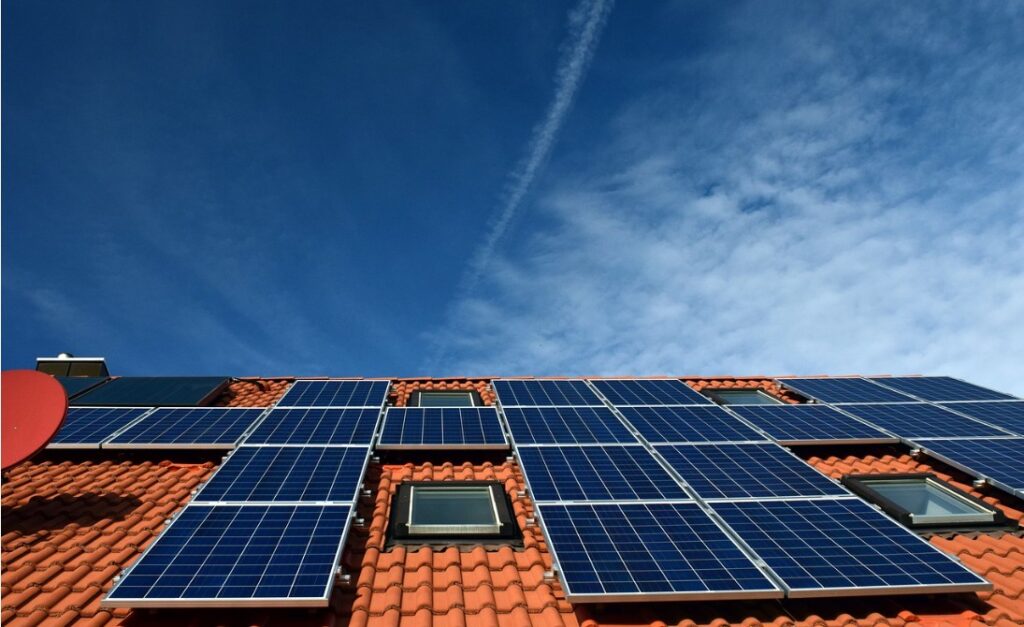 Solar System Roof Power Generation.