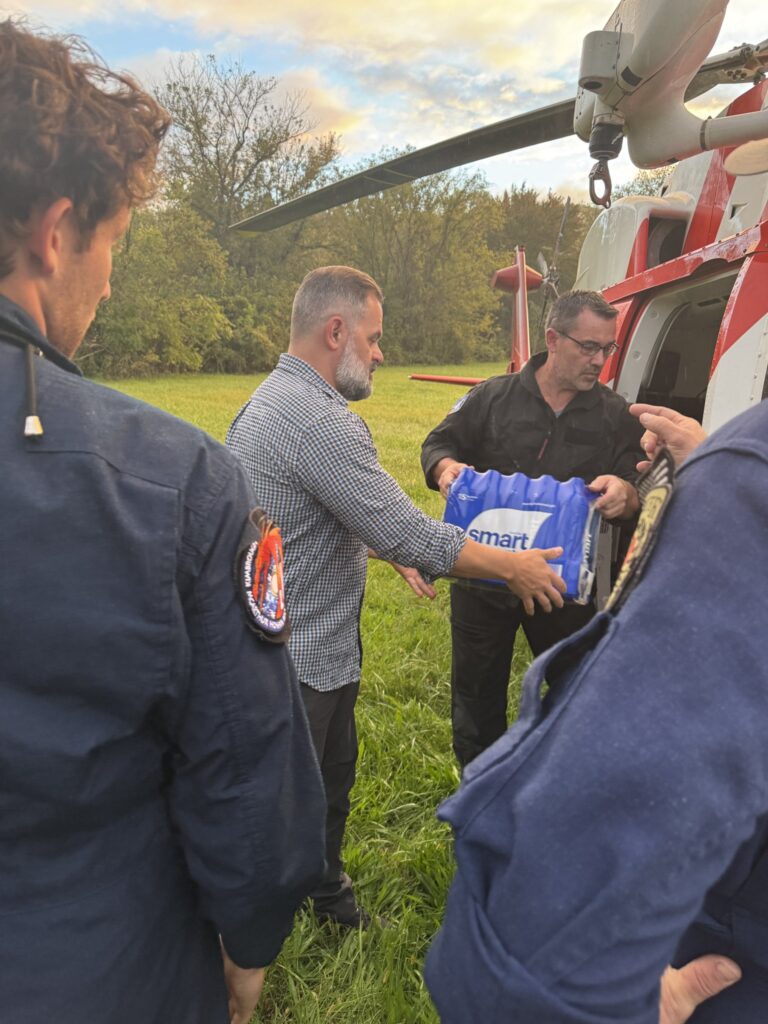 Rep. Cory Mills' delivering supplies to the hurricane-affected region.