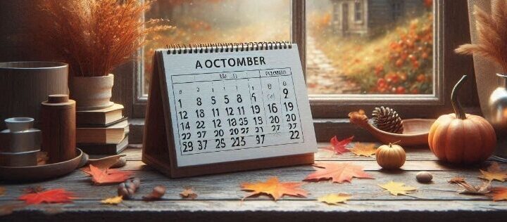 1st October calendar.