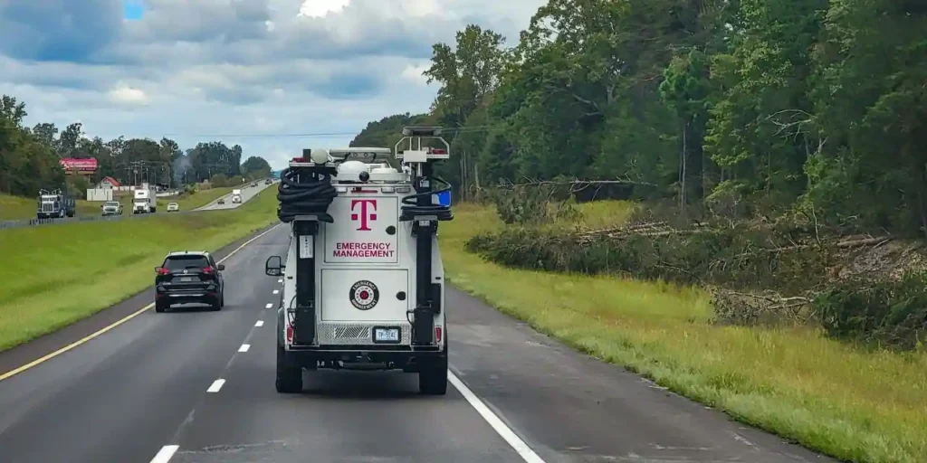 T‑Mobile Emergency Response vehicle en‑route to Florida