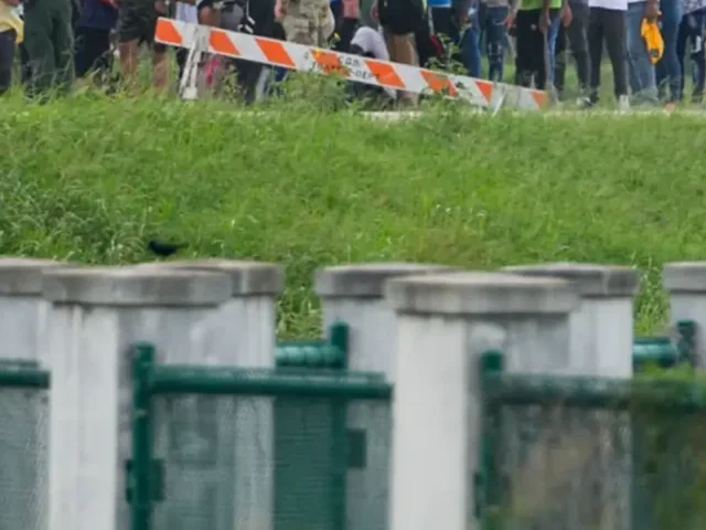 Immigrants crossing Mexico Border.