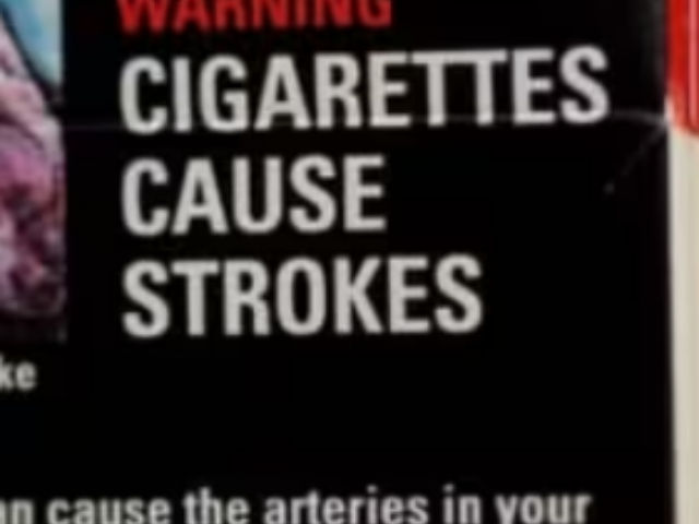 Warning for smoking.