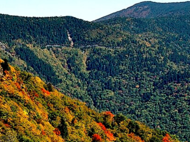 Mount Mitchell from Blue Ridge Parkway