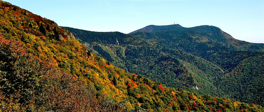 Mount Mitchell from Blue Ridge Parkway