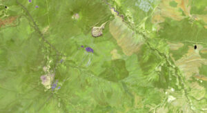 June 4, 2024, Landsat 8 (path/row 122/12) - Batagaika Crater, Russia.