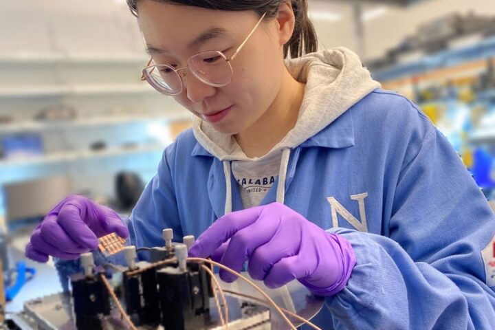 Yi Yang, a postdoctoral fellow co-advised by Ted Sargent and Mercouri Kanatzidis, is first author of the study which improves the protective layer of perovskite solar cells in an effort to extend their life and enhance performance.