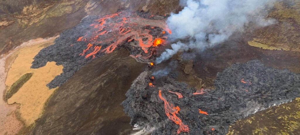 Volcano Eruption in Iceland. Photo Source: @RUVohf (X formerly Twitter)