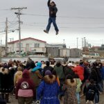 Blanket Toss during a Nalukataq in Utqiagvik