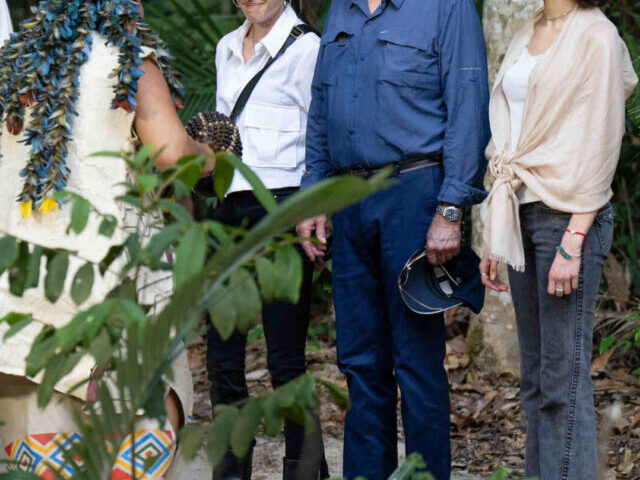 U.S. President Joe Biden visiting the Amazon rainforest.