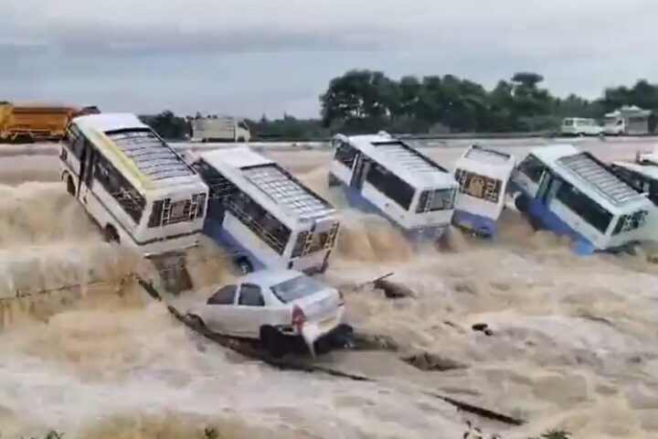 Scary visuals coming from Uthangarai, Krishnagiri district. Photo Source: @chennaisweather (X formerly Twitter)