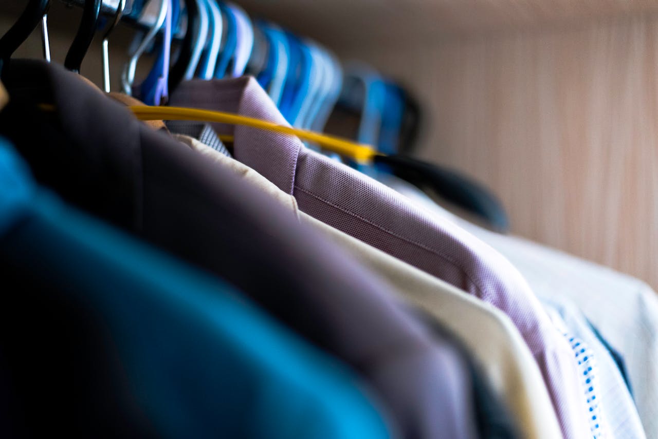 Representative Image. Hanged Assorted Shirts. Photo Source: Arnie Chou (Pexels)