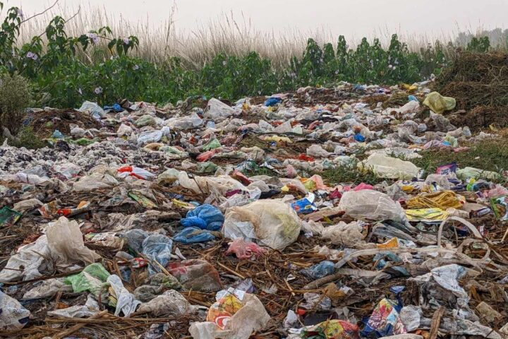 Caption: Representative Image. Field covered in Plastic Bags and other trash. Photo Source: Sohail Nawaz (Pexels)