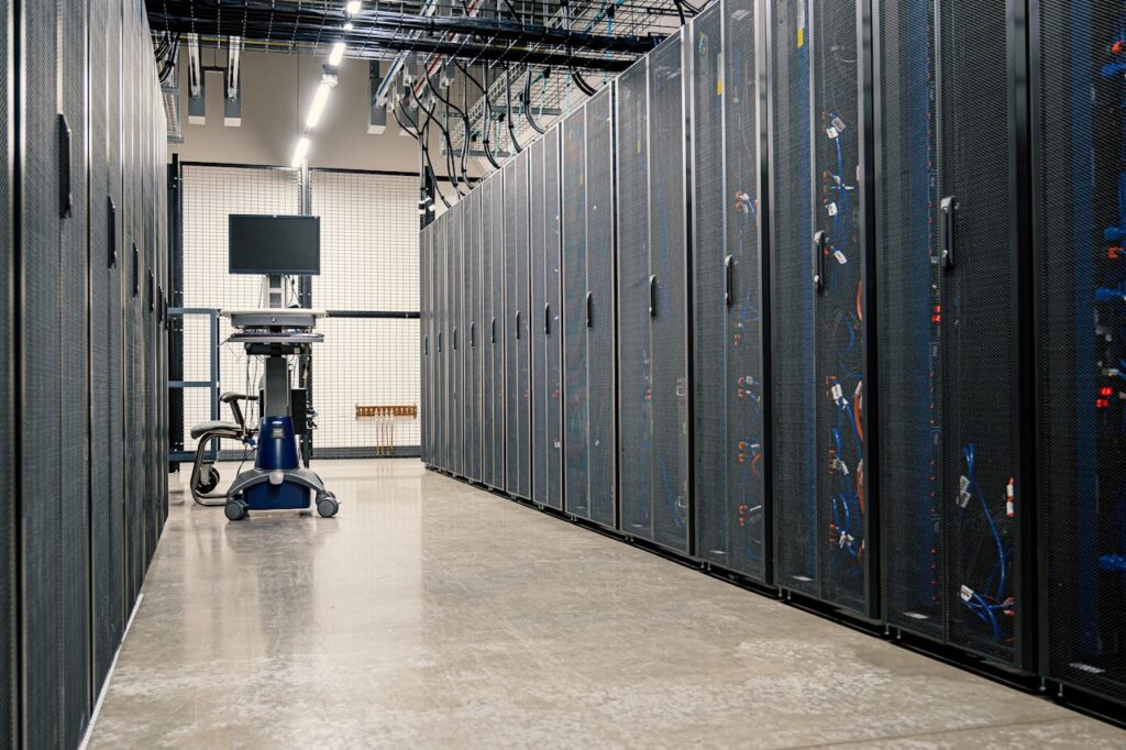 Representative Image. Server Racks on Data Centers. Photo Source: Brett Sayles (Pexels)