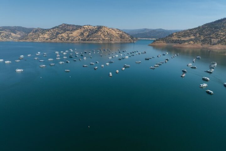 Representative Image. A drone view of Bidwell Canyon Marina at Lake Oroville in Butte County, California. Photo Source: California Department of Water Resources