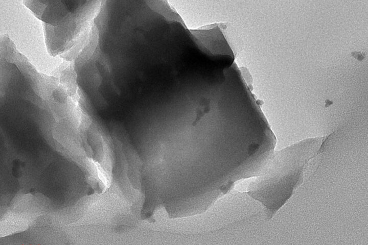 MIT chemical engineers designed a two-part catalyst that can convert methane gas to useful products. The catalyst consists of iron-modified aluminum silicate plus an enzyme called alcohol oxidase (enzyme not pictured). Credits:Credit: Courtesy of the researchers