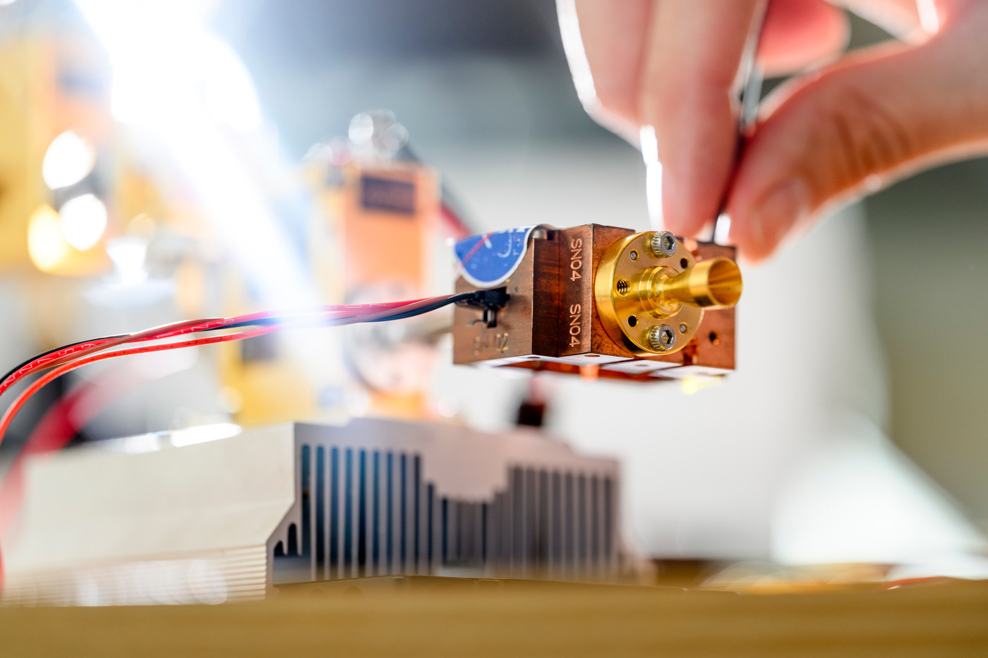 Northeastern professor Josep Jornet is leading project to send a sub-THz radio system into space. Photo by Matthew Modoono/Northeastern University