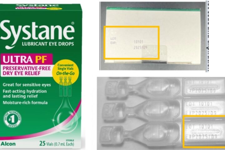 Alcon Laboratories Issues Voluntary Nationwide Recall of One (1) Lot of Systane Lubricant Eye Drops Ultra PF, Single Vials On-the-Go, 25 count (Lot 10101), Due to Fungal Contamination