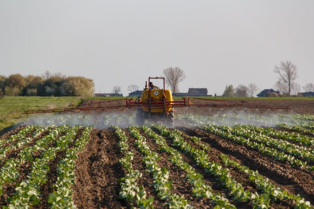 Representative Image. Fertilizing plants in the fields. Photo Source: Alaksander Dumala (Pexels)