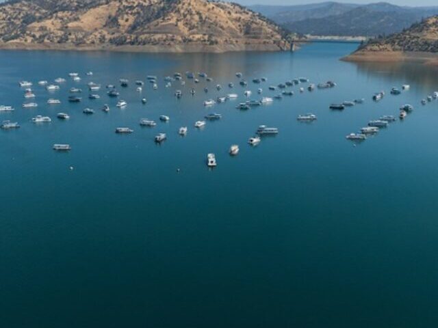 Representative Image. A drone view of Bidwell Canyon Marina at Lake Oroville in Butte County, California. Photo Source: California Department of Water Resources