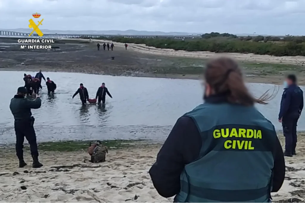 Group of individuals, engaged in a training or rescue operation. Photo Source - EUROPOL