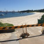 Beach closed at La Perouse, New South Wales