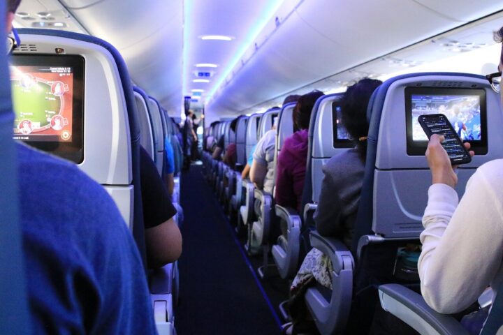 Representative Image. Passengers are sitting in an airplane. Photo Credits: Ornaw (Pixabay)