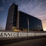 Photographers at NASA capture the sunset on Tuesday, Jan. 30, 2024, near the headquarters building of the agency’s Kennedy Space Center in Florida. Photo Credits: NASA/Ben Smegelsky