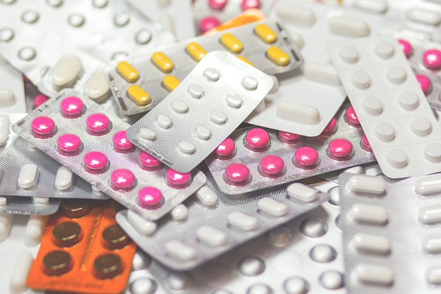 A variety of pills and tablets of different shapes and colors