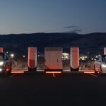 Cybertruck Tesla's V4 Superchargers. Photo Source: Tesla charging (Twitter)