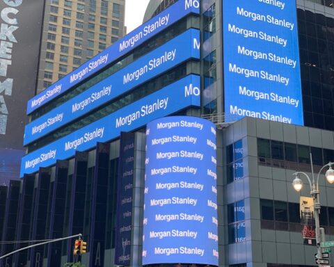 Representative Image. Morgan Stanley's global headquarters in Times Square, New York. Photo Source: Wikimedia Commons (CC BY-SA 4.0)