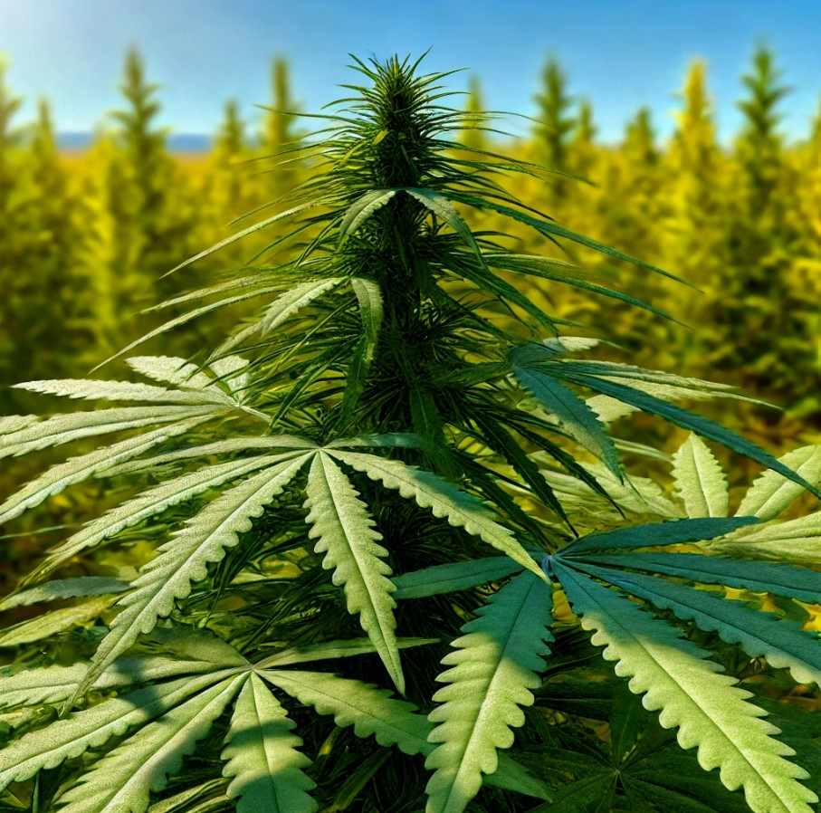 Hemp plant growing in a field Photo Source: Wikikarate24 (CC BY 4.0)