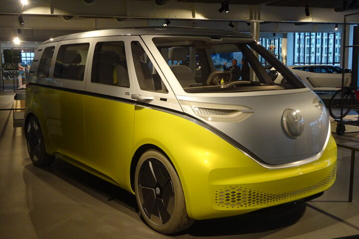 A Volkswagen ID. Buzz, An electric concept vehicle. Photo Source - Harry (CC BY-NC-SA 2.0)