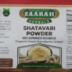 Zaarah Herbals Shatavari Powder Recalled for Lead, Photo Source: US food and drug administration