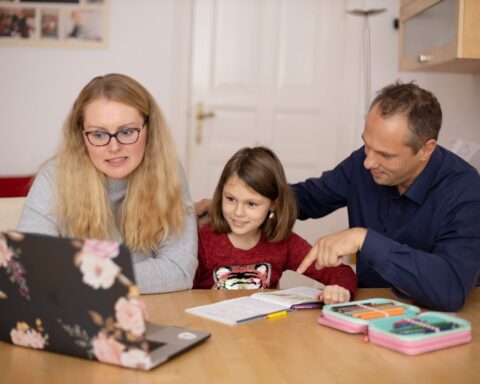 Representative image. Parents Helping Their Daughter with Home Schooling. Photo Source: Sofatutor (Pexels).