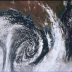 Representative Image: Satellite view of a cyclone over the ocean near a landmass. Photo Source: Bureau of Meteorology, Australia (X.com)