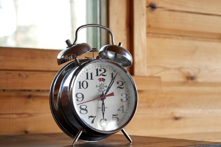 Representative Image. Classic mechanical alarm clock. Photo Source: Santeri Viinamäki