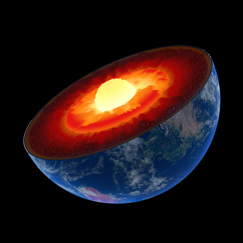 Representative image. Earth inner core. photo source: Argonne National Laboratory (CC BY-NC-SA 2.0)