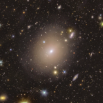 Euclid image of a bright Einstein Ring around galaxy NGC6505. Photo Source - European Space Agency