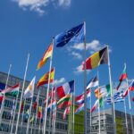 Representative image of flags of European Union countries. Photo Source: Gintarė Kairaitytė (Pexels)