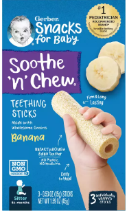 SOOTHE N CHEW® TEETHING STICKS.