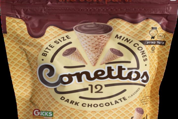 Bag of Glicks Dark Chocolate Conettos mini cones. Photo Source: U.S. Food and Drug Administration.