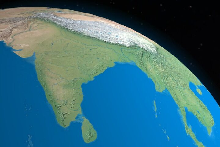 Representative image India from space. Photo Source: Przemek Pietrak (CC BY 2.0).