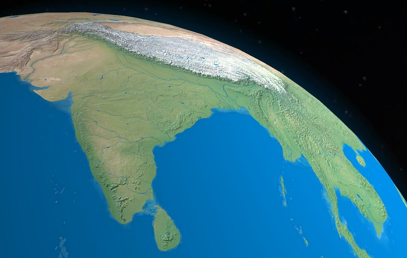 Representative image India from space. Photo Source: Przemek Pietrak (CC BY 2.0).