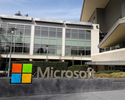 Representative image. Microsoft sign, the Mothership, Building 92, Redmond, Washington, USA. Photo Source: Wonderlane (CC BY 2.0).